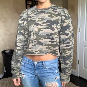 Zara cropped sweatshirt